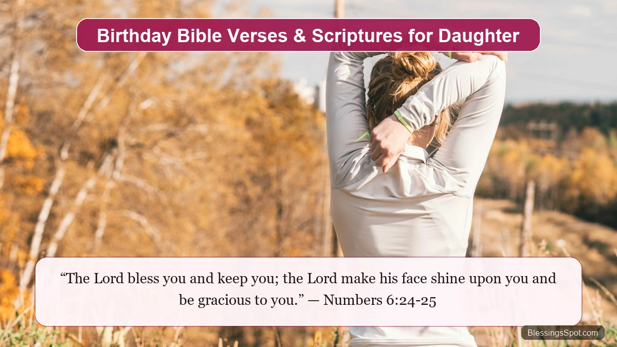 Birthday Bible verses for daughter showing an open Holy Bible with delicate floral petals in natural light.