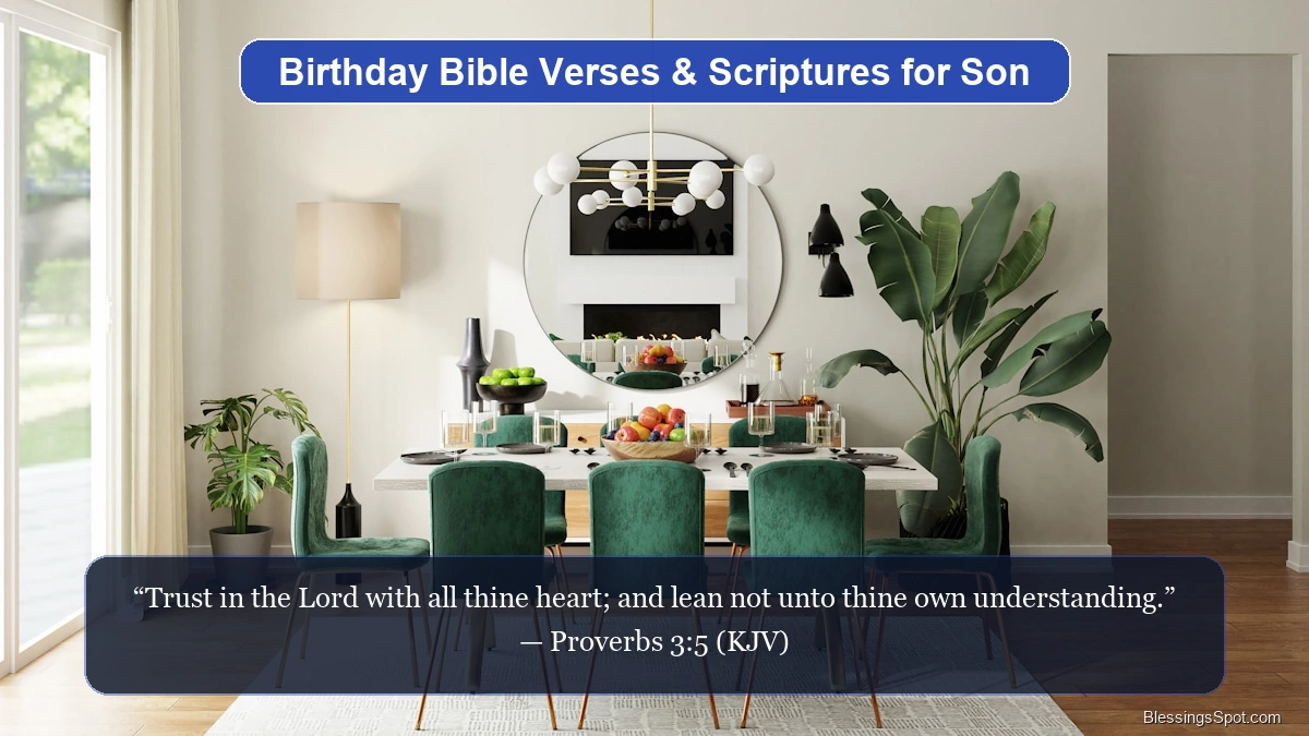 Birthday Bible verses and scriptures for son showing an open Holy Bible softly illuminated by peaceful morning light.