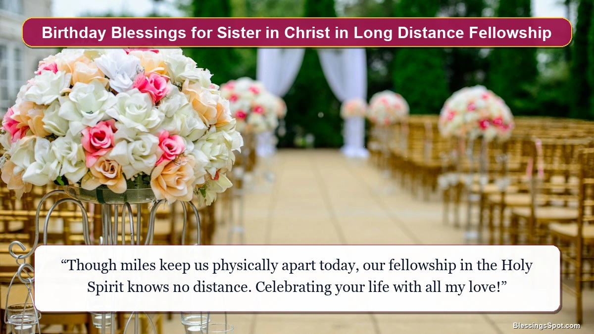 Long distance birthday blessings for sister in christ with peaceful rolling horizon at sunset.