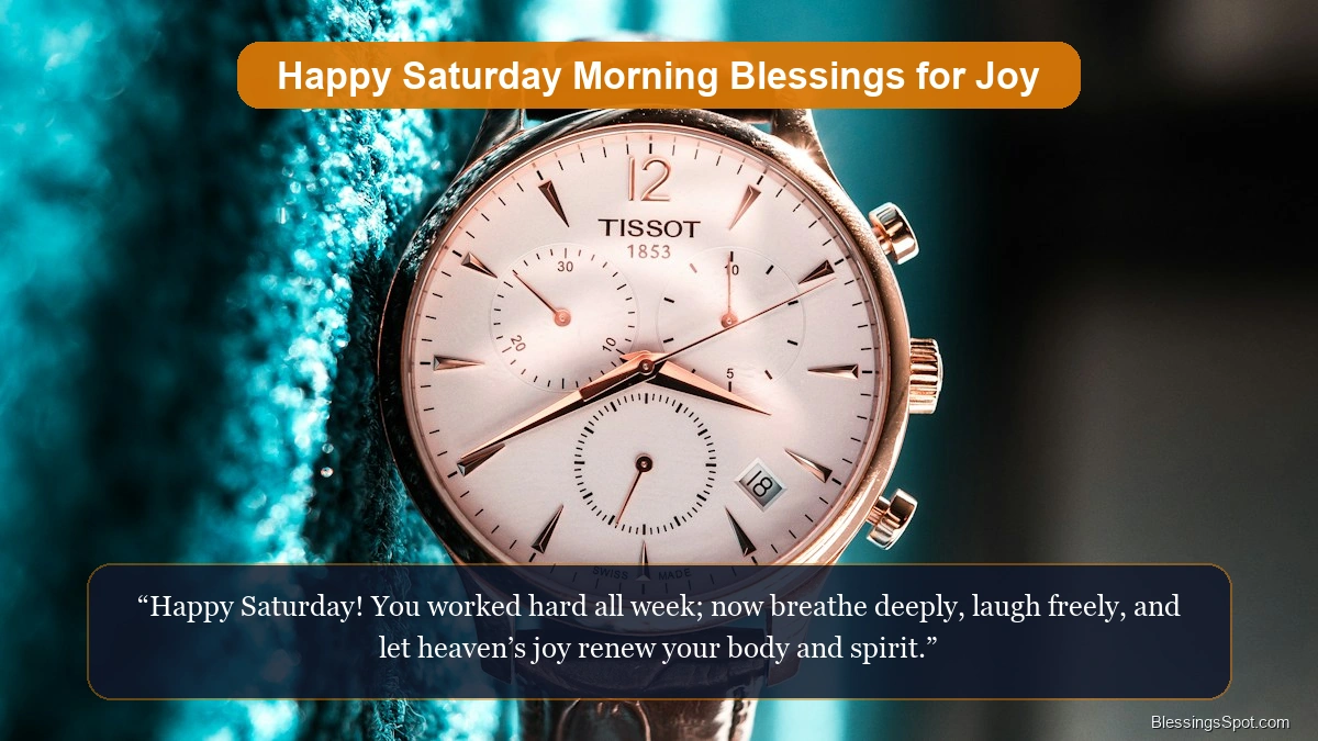 Happy Saturday morning blessings showing blooming golden wildflowers under radiant morning sunshine.