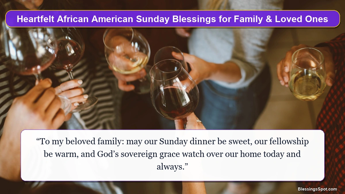 Heartfelt African American Sunday blessings for family showing a sunlit fellowship patio table prepared for Sunday dinner.