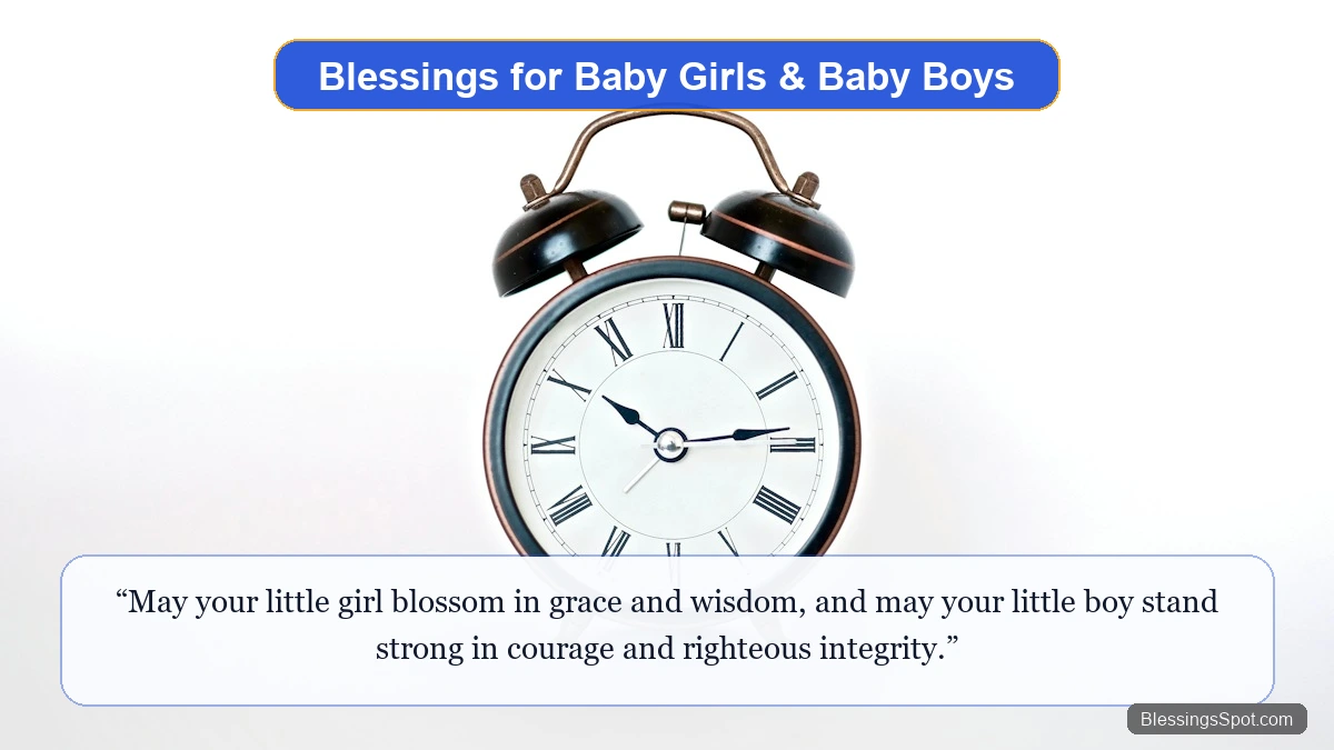 Heartfelt blessings for baby girls and baby boys showing morning sunbeams filtering through green trees.