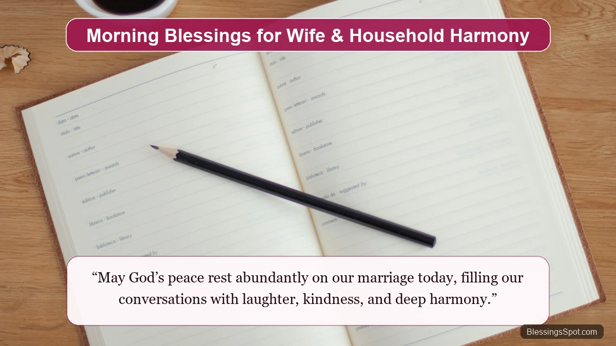 Morning blessings for wife and home showing a serene breakfast setting filled with warm morning light.