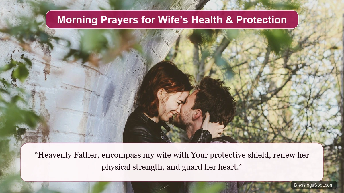 Powerful morning prayers for wife health and protection showing a loving couple sharing a quiet morning moment.