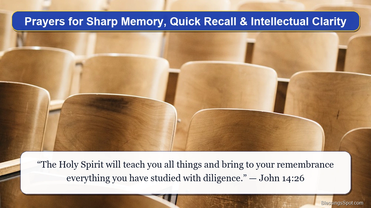 Prayers for sharp memory and quick recall showing open reference books stacked on a wooden study table.