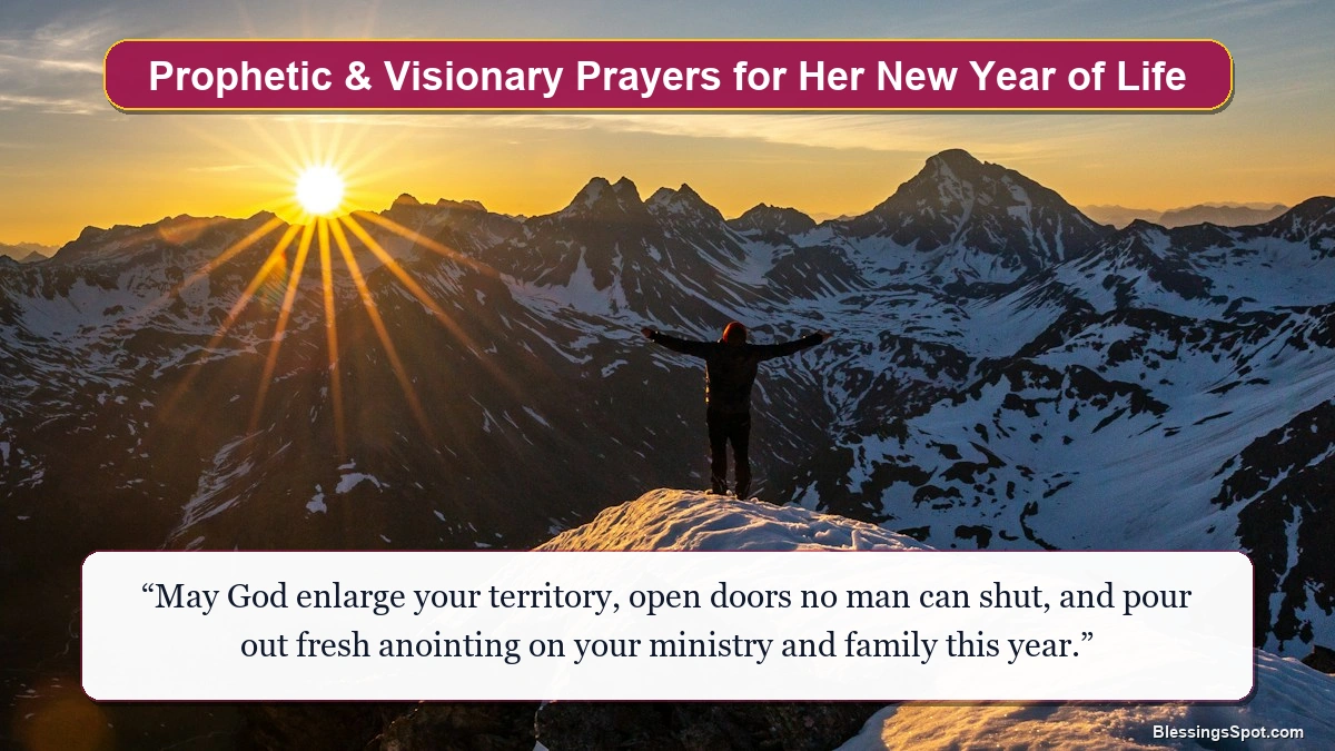 Prophetic and visionary birthday prayers for sister in christ showing golden morning sunrise over horizon.