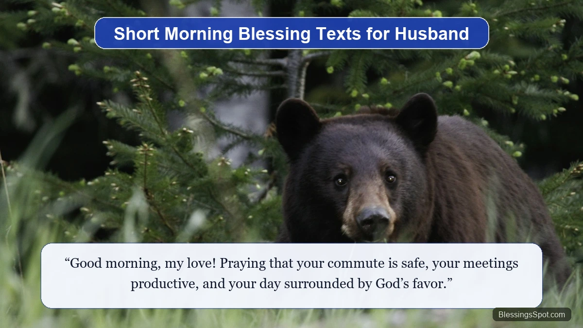 Short good morning blessing texts for husband showing warm couple holding hands in morning sunlight.