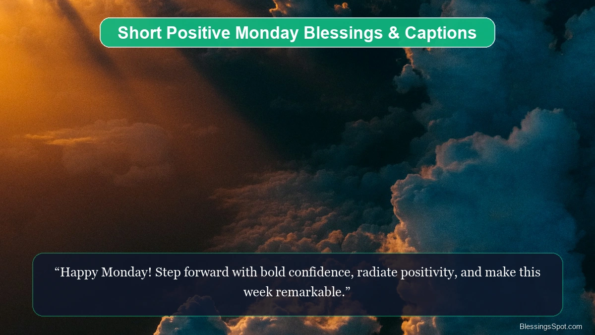 Short positive Monday blessings and captions showing colorful meadow blooms dancing under warm morning sunshine.