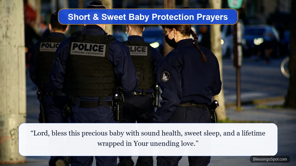 Short and sweet baby blessing and protection prayers showing a sunlit forest trail of gentle guidance.