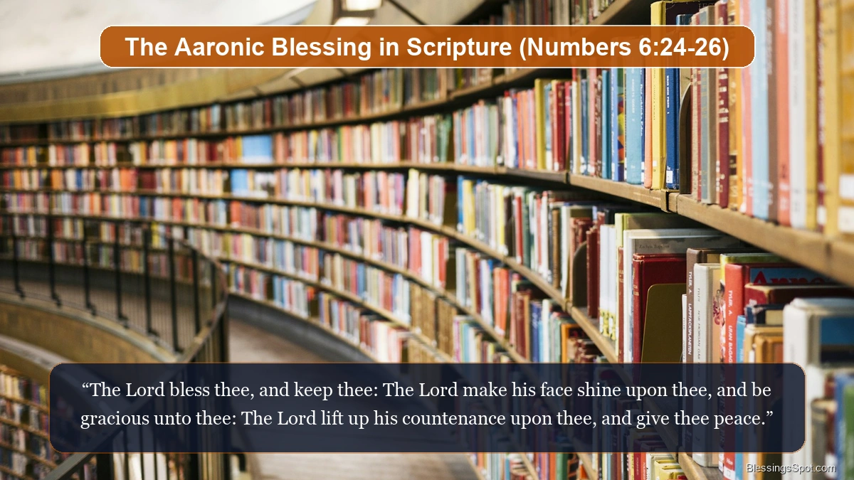 The Aaronic blessing in scripture showing an open Holy Bible bathed in soft morning light.