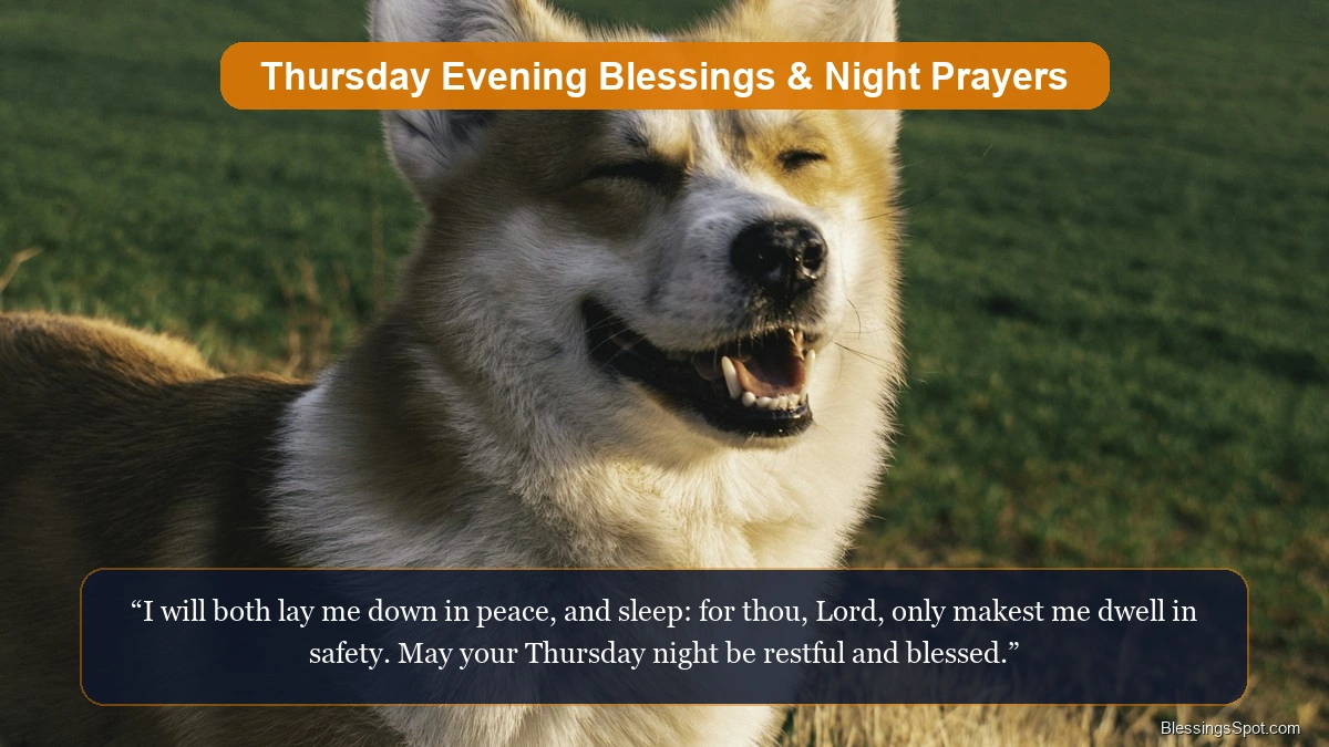 Thursday evening blessings and night prayers showing a peaceful dusk twilight sky.