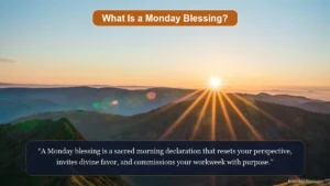 What is a Monday blessing showing a breathtaking golden sunrise illuminating morning skies.