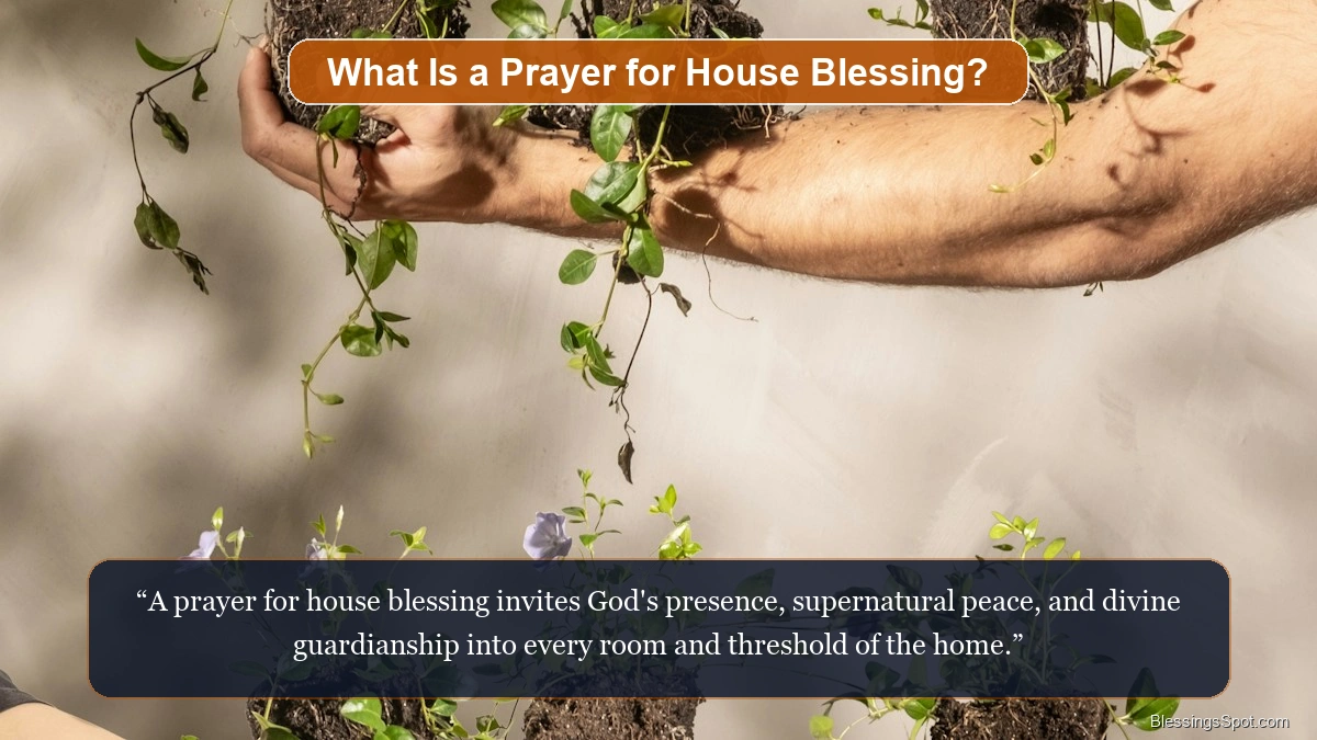What is a prayer for house blessing and protection showing a beautiful sunlit home exterior.