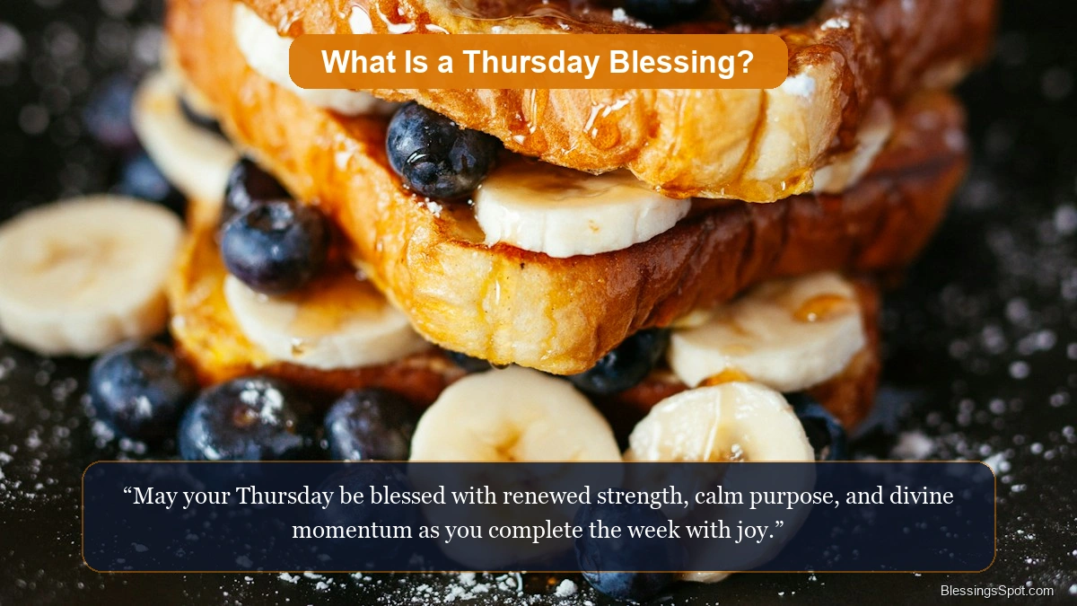 What is a Thursday blessing showing a peaceful morning table bathed in soft golden sunlight.