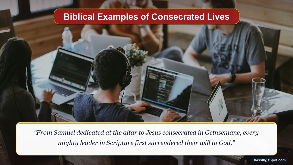 What does consecrate mean in the Bible showing ancient Hebrew scrolls illustrating biblical lives set apart for God.